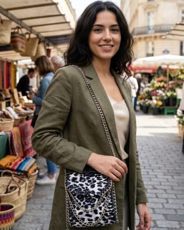 شنطة محمول جلد فوطه شامواه تايجر